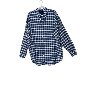 Ralph Lauren XL  The Big Oxford blue/white plaid button-down shirt heritage
